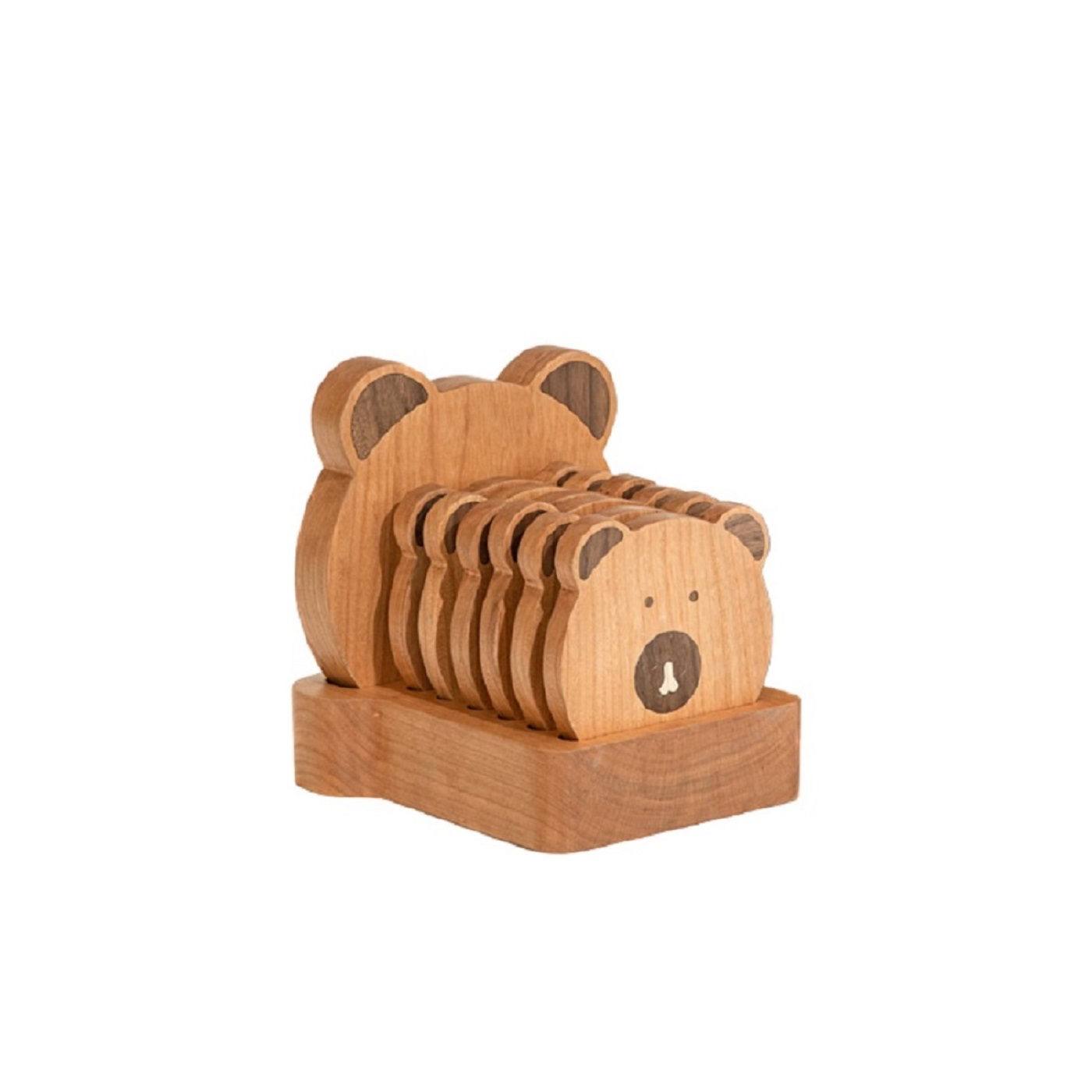 Wooden Bear Coaster